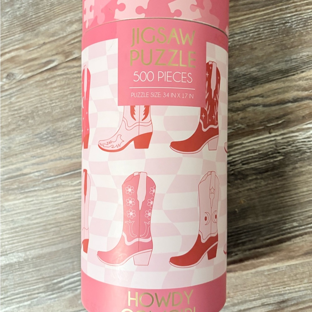 NEW “HOWDY COWGIRL” Pink Jigsaw Puzzle 500 Pieces - Picture 8 of 8